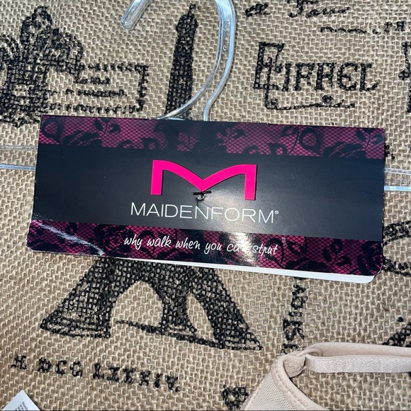 Maidenform NWT! Sexy Lace Firm Control WYOB Champagne Shimmer/Ivory Romper - Picture 6 of 15